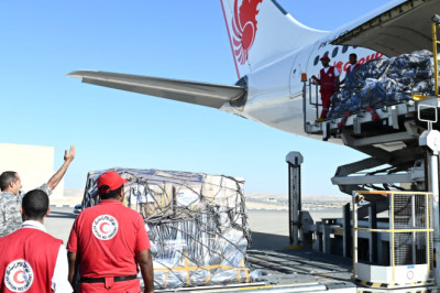 Pesawat Ketiga Pembawa Bantuan Indonesia untuk Palestina Tiba di El Arish
