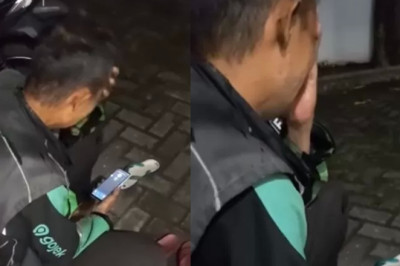 Viral di Media Sosial Driver Ojol Menangis Histeris Kehilangan Sepeda Motor saat Sholat Isya