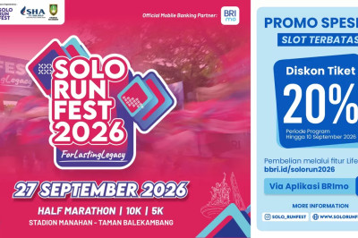 Solo Run Fest 2026 di Solo, Ada Diskon Tiket hingga 20% via BRImo